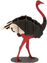 3D puzzel en bouwpakket karton model struisvogel