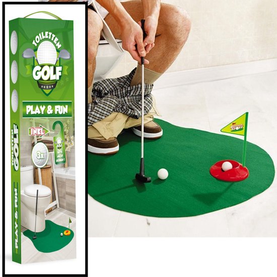 Decopatent® WC Golf Set pour les WC ou les Toilettes - 8 Pièces