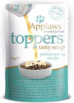 Applaws Cat topper zeebaars & tonijn in soep 3 x 40 gr.