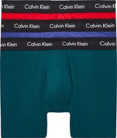 Calvin Klein - Heren Onderbroeken 3-Pack Long Fit Boxers - Multi - Maat S