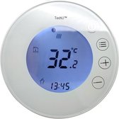 TechU™ Smart Thermostaat Round – Wit – Alleen voor Gas Boiler – Wifi & App – Google Assistant & Alexa – Persoonlijk programma instelbaar