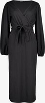 TwoDay zwarte jurk met overslag - Zwart - Maat XL