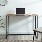 Nancy's Passable Luxe Writing Desk - Modern - Donker Walnoot, Faux Wit Marmer - Mdf, Laminaat, Staal - 76,2 cm x 121,92 cm x 45,72 cm