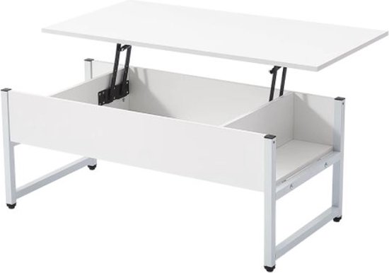 GOPLUS Salontafel in hoogte verstelbaar, koffietafel met GOPLUS Salontafel in hoogte verstelbaar, koffietafel met