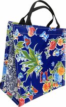 Atelier Du Baj Shopper van Mexicaans tafelzeil butterfly blue