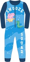 George Pig onesie - donkerblauw - George van Peppa Big pyjama - maat 92/98
