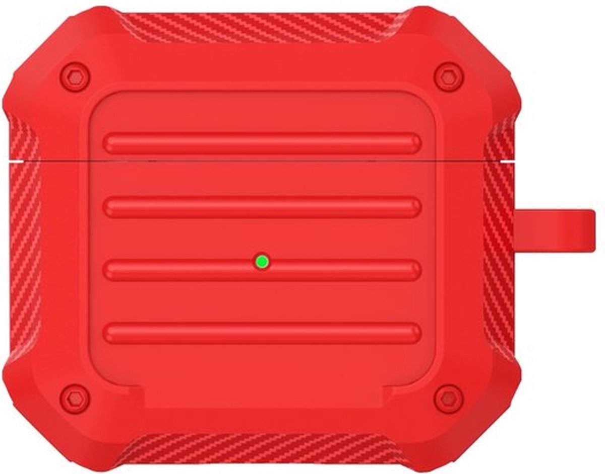 By Qubix AirPods 3 hoesje - hardcase - Shell series - Rood