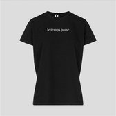 T-SHIRT LE TEMPS PASSE BLACK (S)