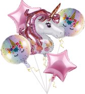 MagieQ Eenhoorn Decoratie  Folie ballonnen - Verjaardag|Feest|Party|Kinderfeesje|Decoratie|versiering|