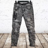 Grijze jeans met scheuren 96887 -s&C-98/104-spijkerbroek jongens