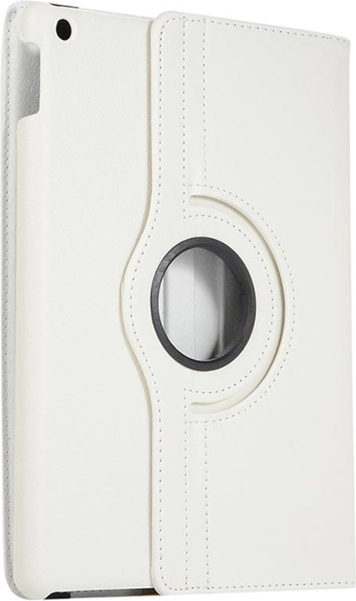 Arara Hoes Geschikt voor iPad 2021/2020/2019 - 10.2 inch - 9e/8e/7e generatie hoes - draaibaar - bookcase - Wit