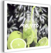 Trend24 - Canvas Schilderij - Mojito - Schilderijen - Voedsel - 30x30x2 cm - Geel