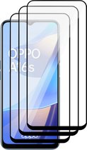 Oppo A16 / A16s Screenprotector - Glas Full Screen Protector - 3 Stuks