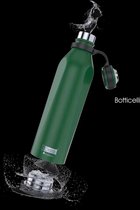i-Drink- B-Evo - Felce Botticelli - groen - thermofles 500 ml - roestvrij staal - houdt warme dranken tot 12 uur warm en koude dranken tot 20 uur fris - verwijderbare bodem ideaal