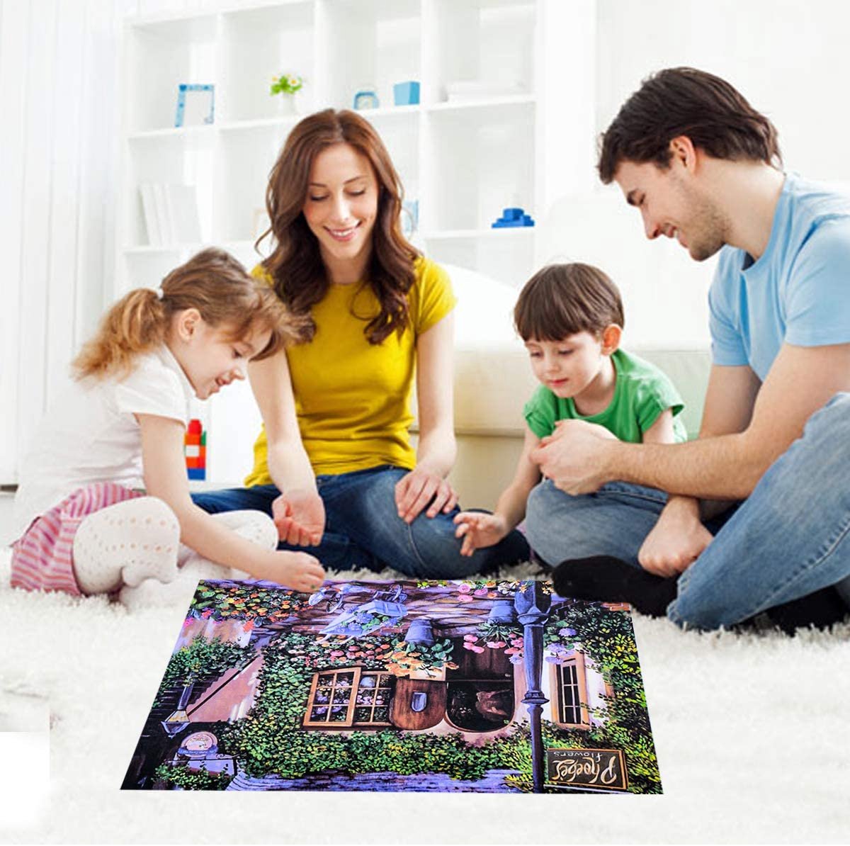 Puzzels van 1000 stukjes | Puzzel | Waterval en dieren Jigsaw Puzzle | Legpuzzels 1000 stukjes | Puzzels 1000 Stuk | Puzzels voor volwassenen | Puzzels 75,5 × 50,5 cm