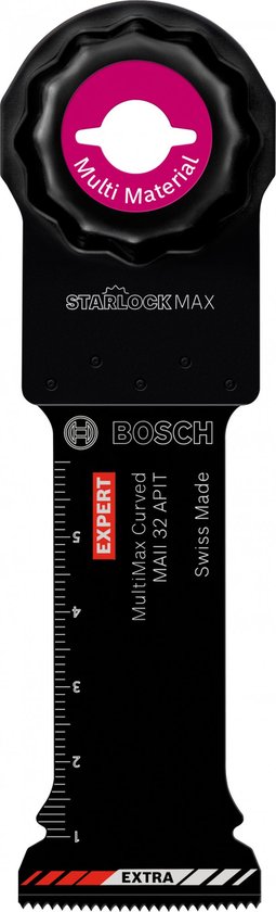 Foto: Bosch 2608900031 expert starlockmax coatedcarbide invalzaagblad maii 32 apit carbide multimaterial curved tec 32 x 70 mm 1