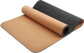 Zentan® Yogamat Kurk - Fitnessmat - Sportmat - Anti Slip Bodem - Pilates & Yoga - 4mm Dik - Milieuvriendelijk - Bruin