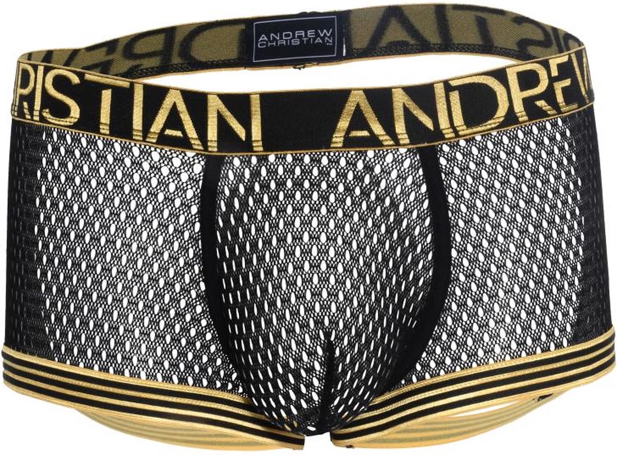 Andrew Christian - Sexy Mesh Expose Boxer - Maat S - Erotische Boxer - Boxer met open achterkant