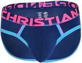 Andrew Christian CoolFlex Active Modal Brief w/ Show-It Navy - MAAT L - Heren Ondergoed - Slip voor Man - Mannen Slip