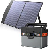 Flanner® Zonne Energie Generator met Accu - Off-Grid Zonnepanelen - Solar Power Bank - Solar Battery - Zonne Energie Opslag Accu - Power Station met Bluetooth