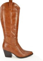 Fabulous Fabs Dames Western Laars Cognac - Maat 40