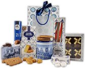 EBM Cadeaupakket Geschenkset Geschenkpakket Kerstpakket Hollandse Cadeautjes Delfts Blauw - tas L