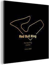 Wanddecoratie Metaal - Aluminium Schilderij Industrieel - Formule 1 - Circuit - Red Bull Ring - 20x20 cm - Dibond - Foto op aluminium - Industriële muurdecoratie - Voor de woonkamer/slaapkamer - Cadeau voor man