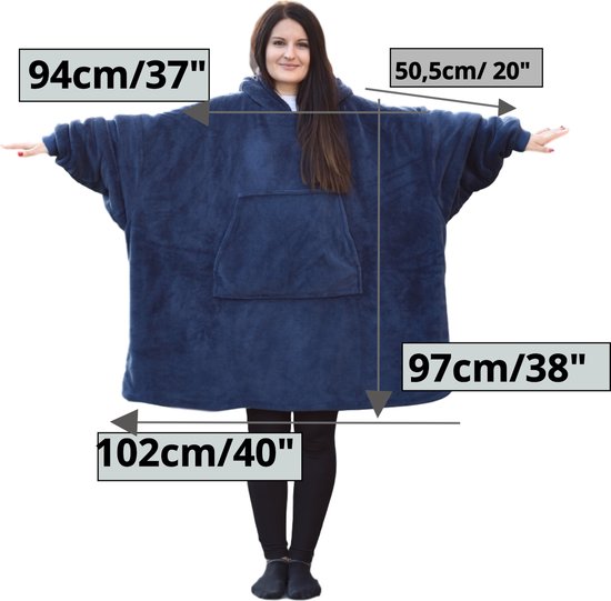 JEMIDI Sherpa Hoodie XL Sweatshirt Pullover pour Homme et Femme Pullover Couverture - Gris Clair