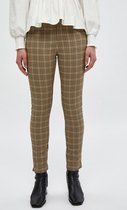 Minus Broek New Carma Check 7 8 Pants Mi3252  9377 Apple Green Checked Dames Maat - W38