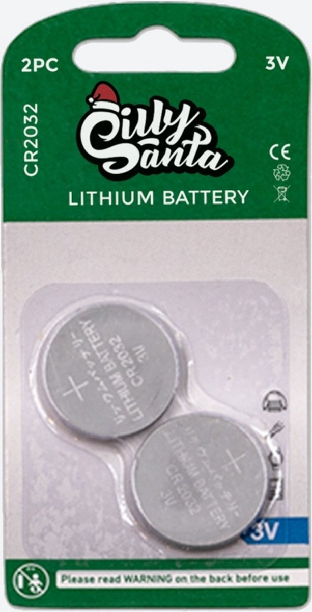 SillySanta - Batteries for light-up sweaters Batterij - Multicolours