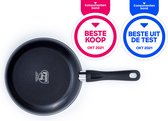GreenChef Diamond koekenpan 28cm - zwart - inductie - PFAS-vrij