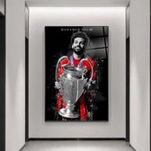 Wallyard - Mohamed Salah - Wall art - 80x120 cm - premium glass - inlc. muur bevestiging