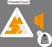 2 Delig Moeilijke Puzzels Pack: Kleurig mini Crazy Curves Puzzel 10stuks (6*6cm) + Oranje Piramide Puzzel 8stuks (12.5*14.5cm) - Veel Uitdaging - Kinderen/Volwassenen - Brain Burning - Sale!