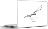 Sticker ordinateur portable - 11,6 pouces - Formule 1 - Djeddah - Circuit