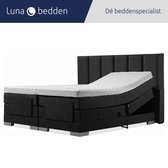 Luna Bedden - Boxspring Nova - 180x200 Elektrisch Zwart 6 balken
