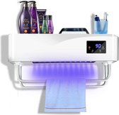 Dakta® Handdoek Verwarmer | Inclusief Desinfectie | Handdoekrek | Verwarmer | Sterilisatie | Touch-Paneel | Timer | UV-straling | Wit