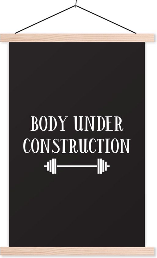 Posterhanger incl. Poster Schoolplaat Spreuken Body under