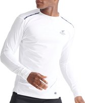 Superdry Run Performance Sportshirt - Maat S  - Mannen - wit