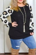 Blouse Sweatshirt Dames - Luipaard - XXXXXL/5XL