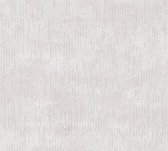 AS Creation Titanium 3 - Papier peint texturé - Bande métallique interrompue - blanc crème - 1005 x 53 cm