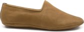 Kamarçin Classic Home Pantoffels - Camel Model - Maat 34 - Unisex - Comfortabel - Op leer gebaseerd - Zachte voering - Herfst en winter