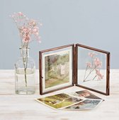 Paper High - Fotolijst - Tweeluik - Antiek Messing - 10 x 10