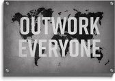 Walljar - Outwork Everyone (Map) - Muurdecoratie - Plexiglas schilderij