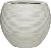Pot Ridged Horizontal Abby M Cement 35x30 cm ronde bloempot