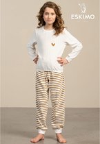 Eskimo pyjama meisjes - ecru - Pip - maat 176