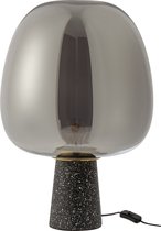 J-Line Tafellamp Jumbo Glas/Cement Zilver
