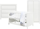 Bopita Thijn 3-delige babykamer met groeven - Wit