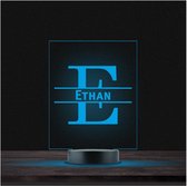 Led Lamp Met Naam - RGB 7 Kleuren - Ethan