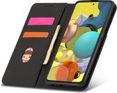 Samsung Galaxy A51 PU Leren Bookcase | Lederen Wallet Case | Telefoonhoesje | Pasjeshouder | Zwart