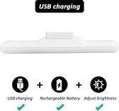 Oplaadbare Magnetische Nachtlamp - USB Oplaadbaar - Helderheid Instelbaar - Kastlamp Keukenverlichting Trapverlichting en Meer - LED Licht - Inclusief Oplaadkabel - Wit